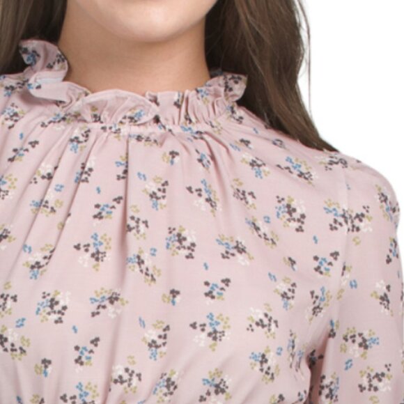 NANCY YANG Ruffle Neck Midi Dress - Picture 4 of 4